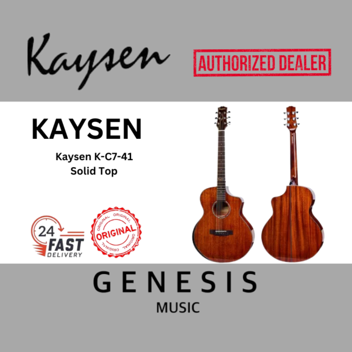 41" ACOUSTIC GUITAR | KAYSEN K-C7-41 | SOLID TOP