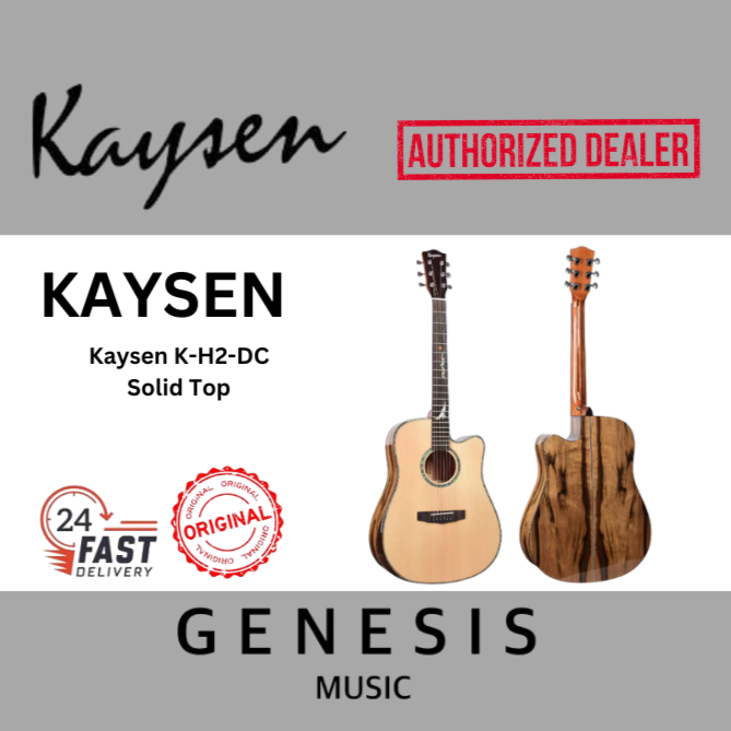 41" ACOUSTIC GUITAR | KAYSEN K-H2 | SOLID TOP