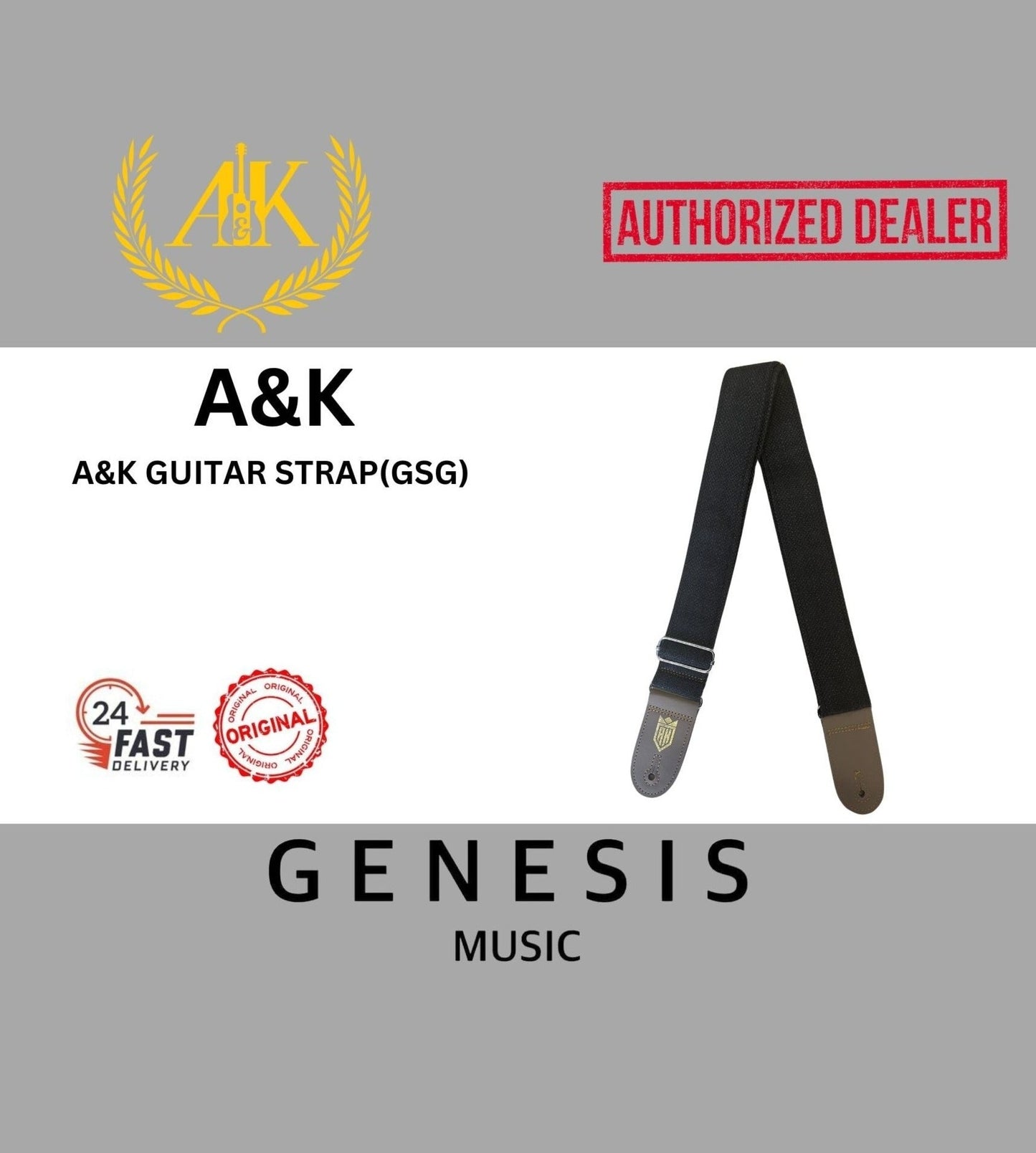 A&K GUITAR STRAP(GSG)