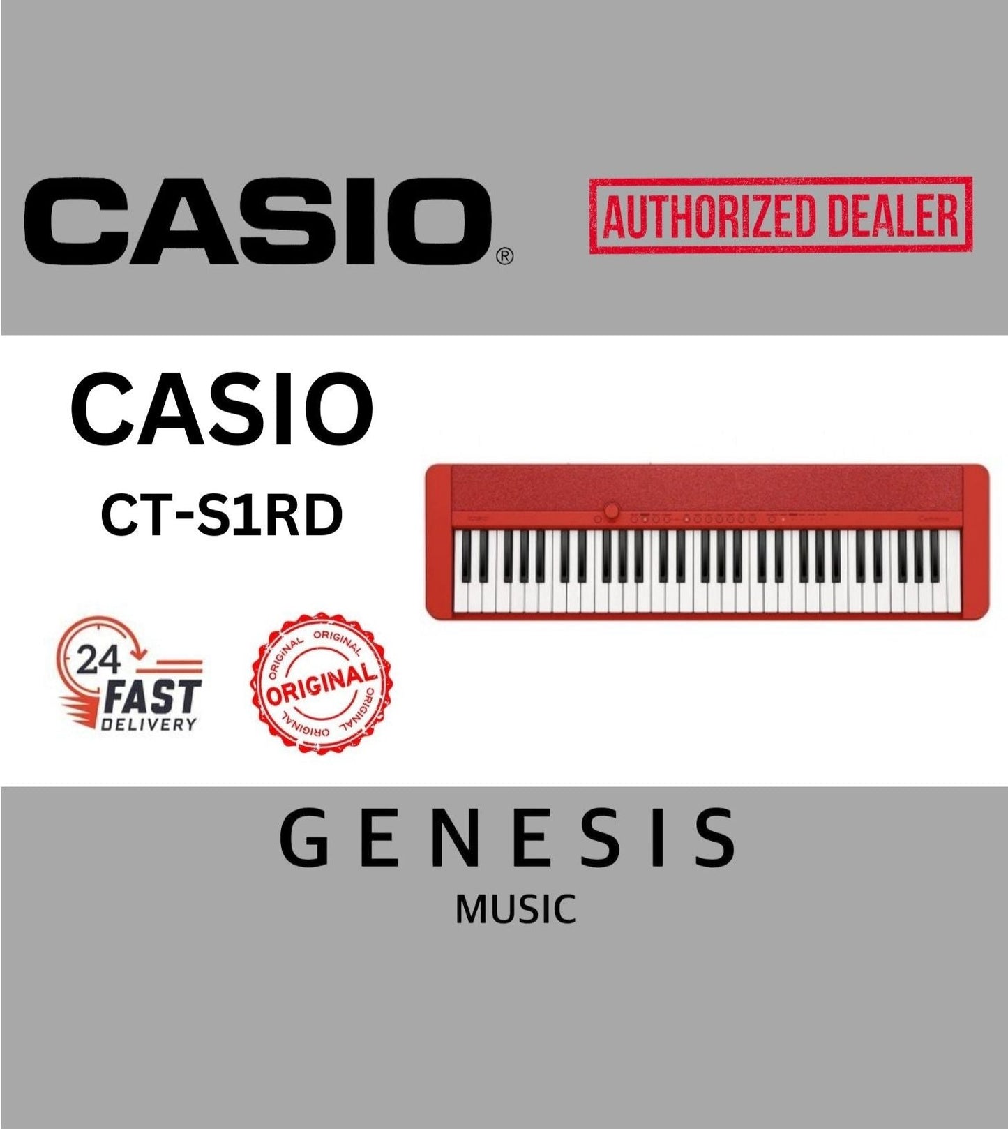 CT-S1RD | CASIOTONE KEYBOARD | RED