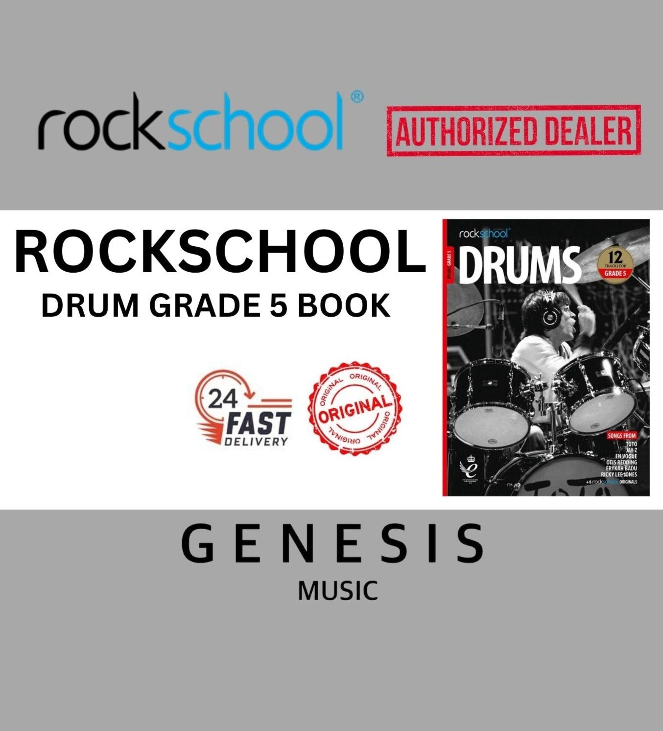 ROCKSCHOOL DRUM BOOKS -GRADE 5