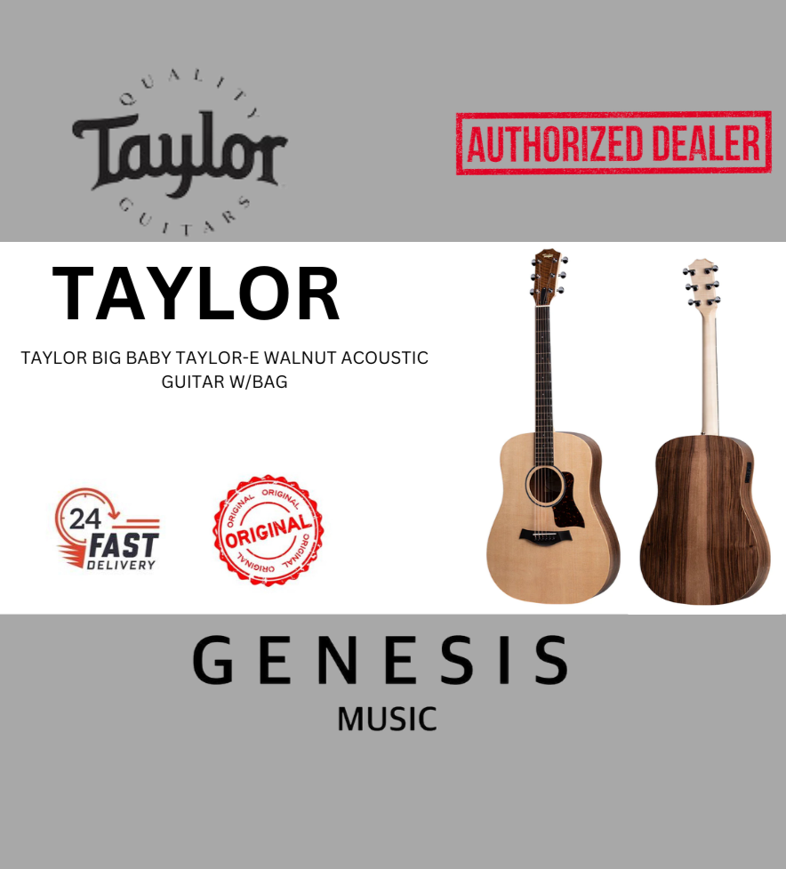 TAYLOR BIG BABY TAYLOR-E WALNUT ACOUSTIC GUITAR W/BAG
