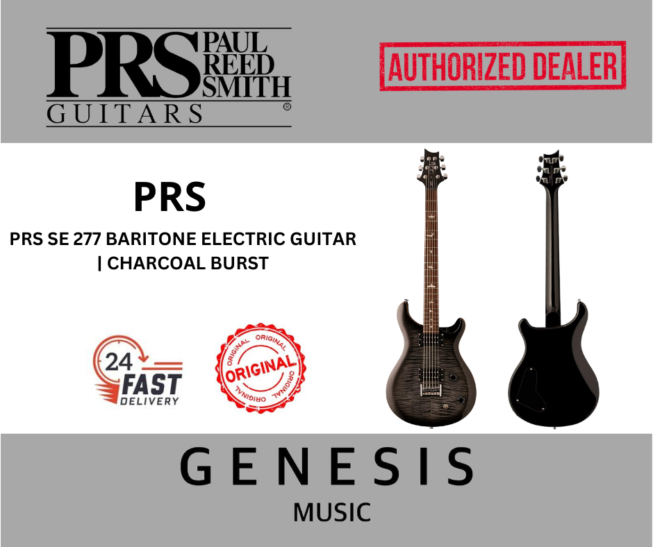 PRS SE 277 BARITONE ELECTRIC GUITAR | CHARCOAL BURST