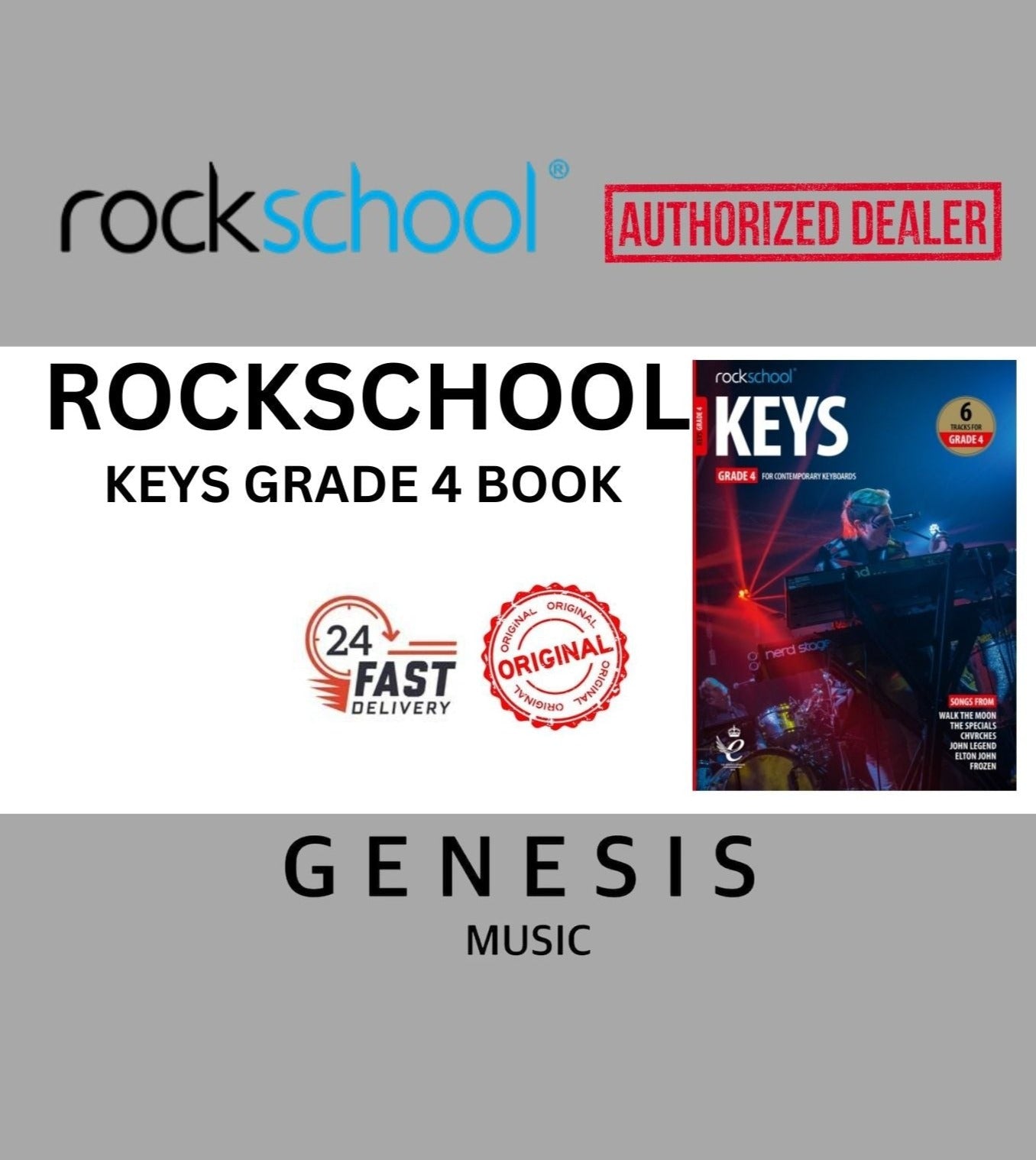 ROCKSCHOOL KEYS BOOK-GRADE 4