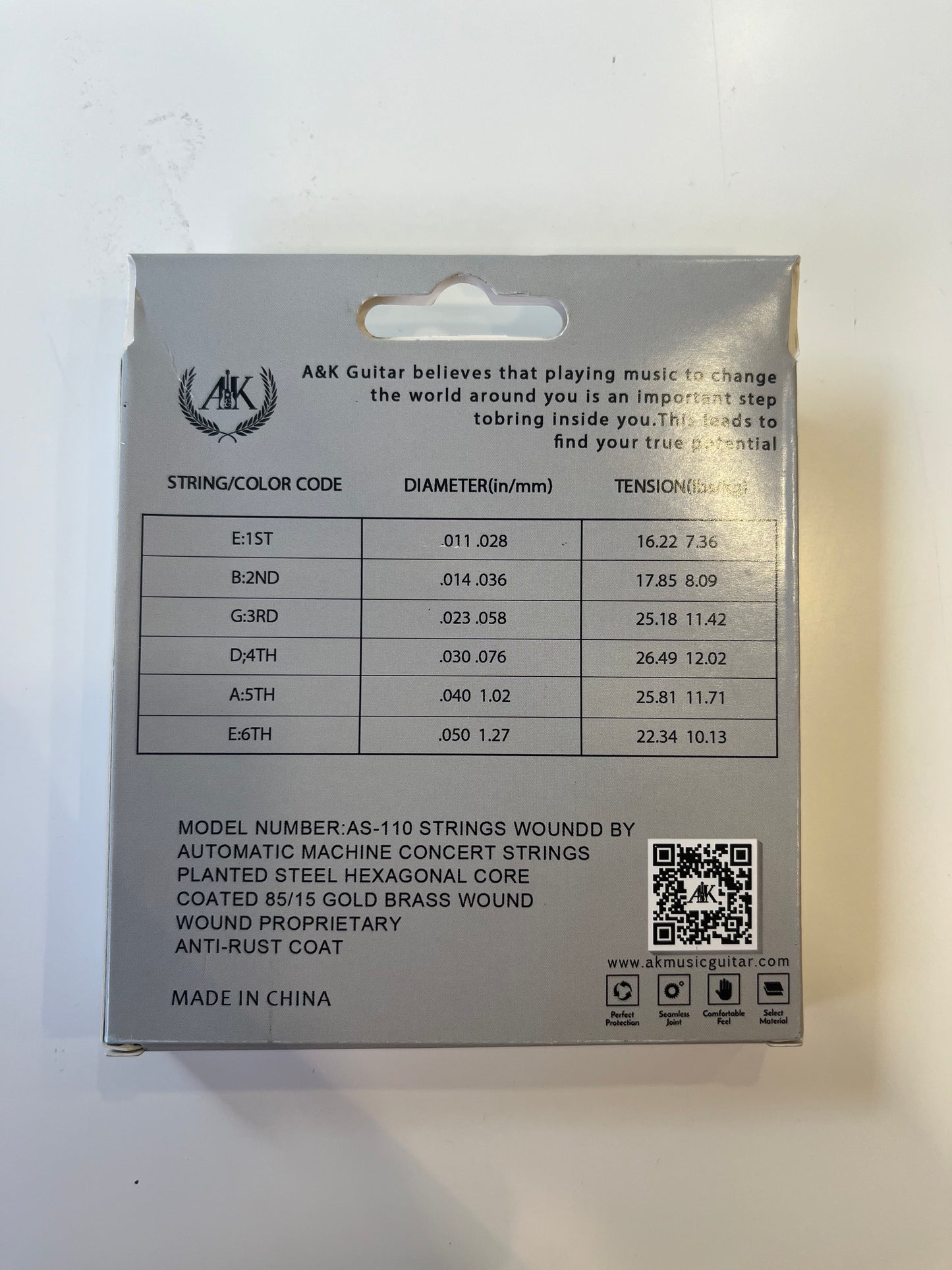 A&K ACOUSTIC GUITAR STRINGS AS-110