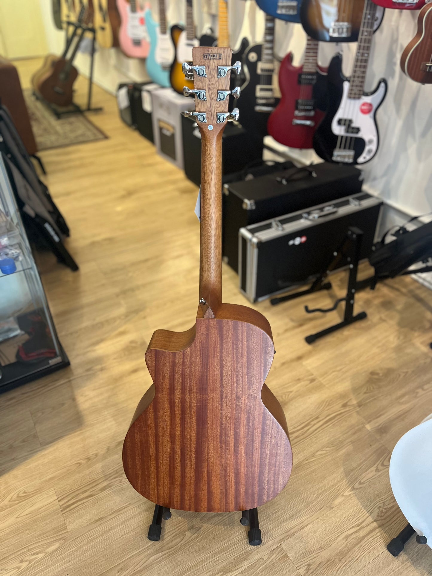A&K 41" ACOUSTIC GUITAR | SOLID MAHOGANY | MAHOGANY BACK | AK-510CEQM