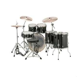 LUDWIG LCEE622016DIR ELEMENT EVOLUTION 6-PIECE DRUM KIT W/HARDWARE BLACK GOLD SPARKLE