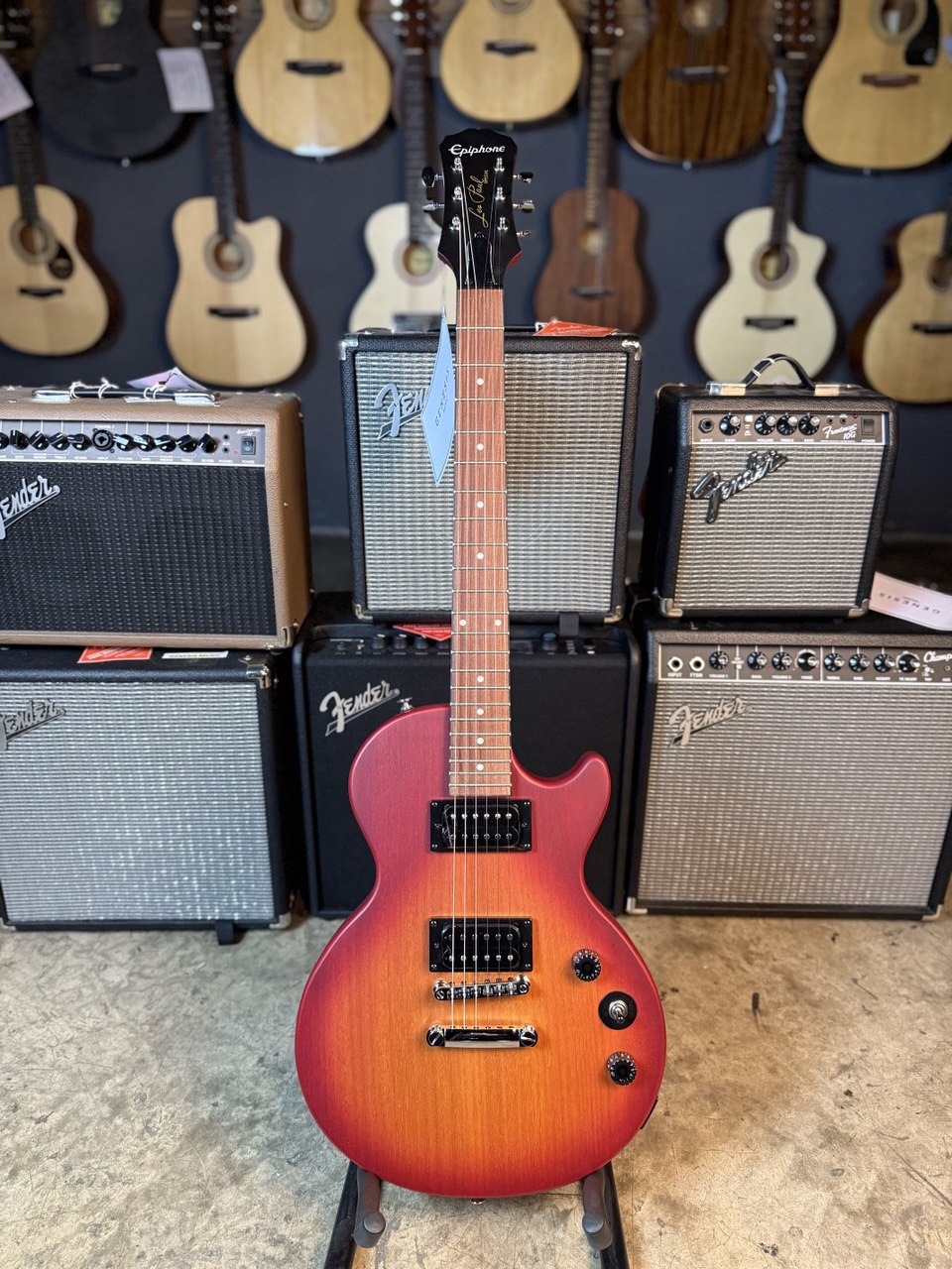 Epiphone Les Paul Special Satin E1 Electric Guitar - Vintage Worn Heritage Cherry Sunburst
