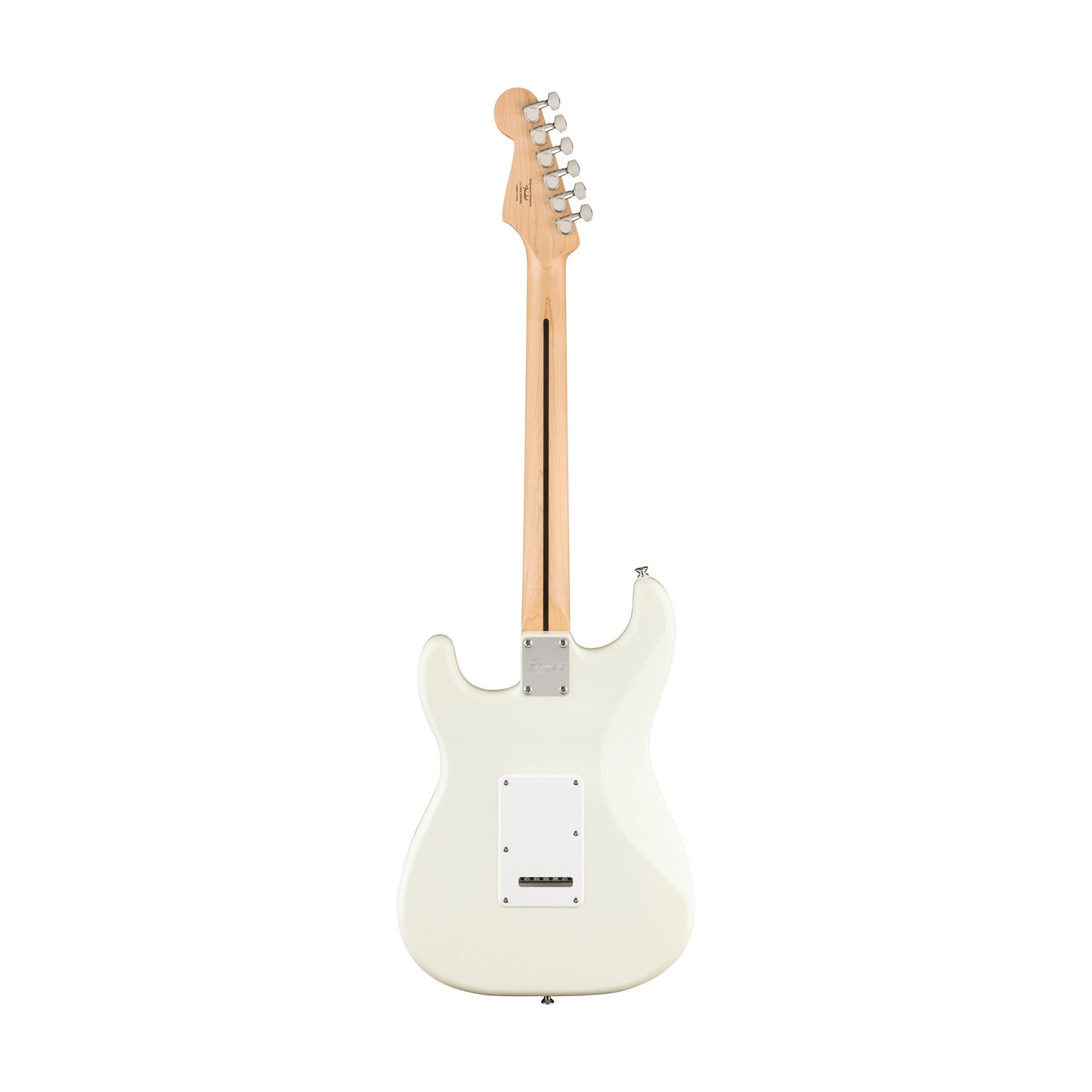 SQUIER FSR SONIC STRATOCASTER ELECTRIC GUITAR W/WHITE PICKGUARD | MAPLE FB | ARCTIC WHITE