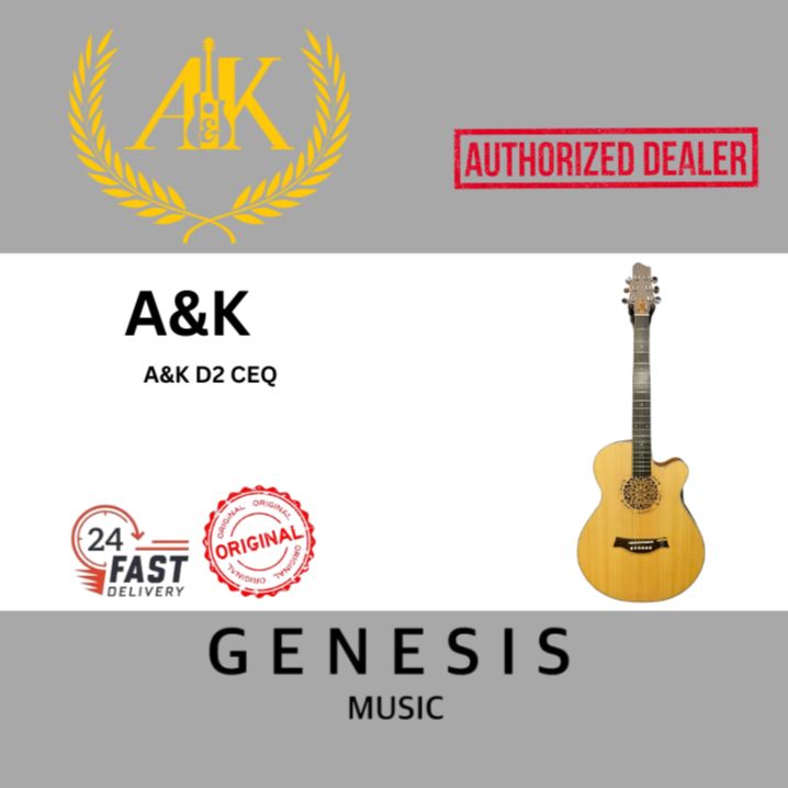 A&K ACOUSTIC GUITAR AK-D2-CEQ