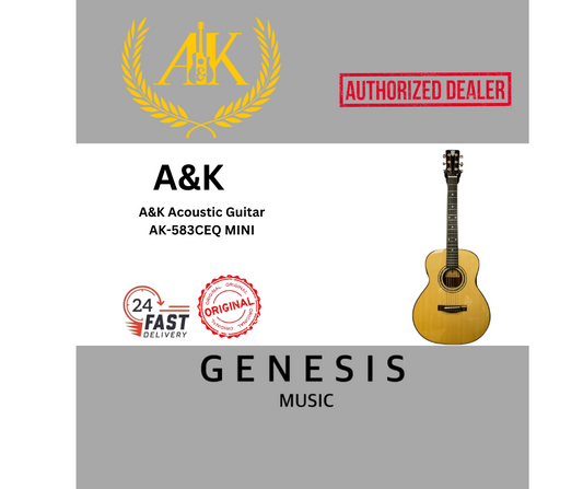 A&K ACOUSTIC GUITAR AK-583-CEQ MINI