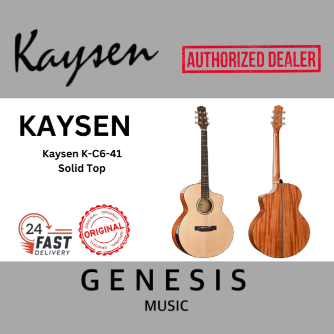 41" ACOUSTIC GUITAR | KAYSEN K-C6 | SOLID TOP