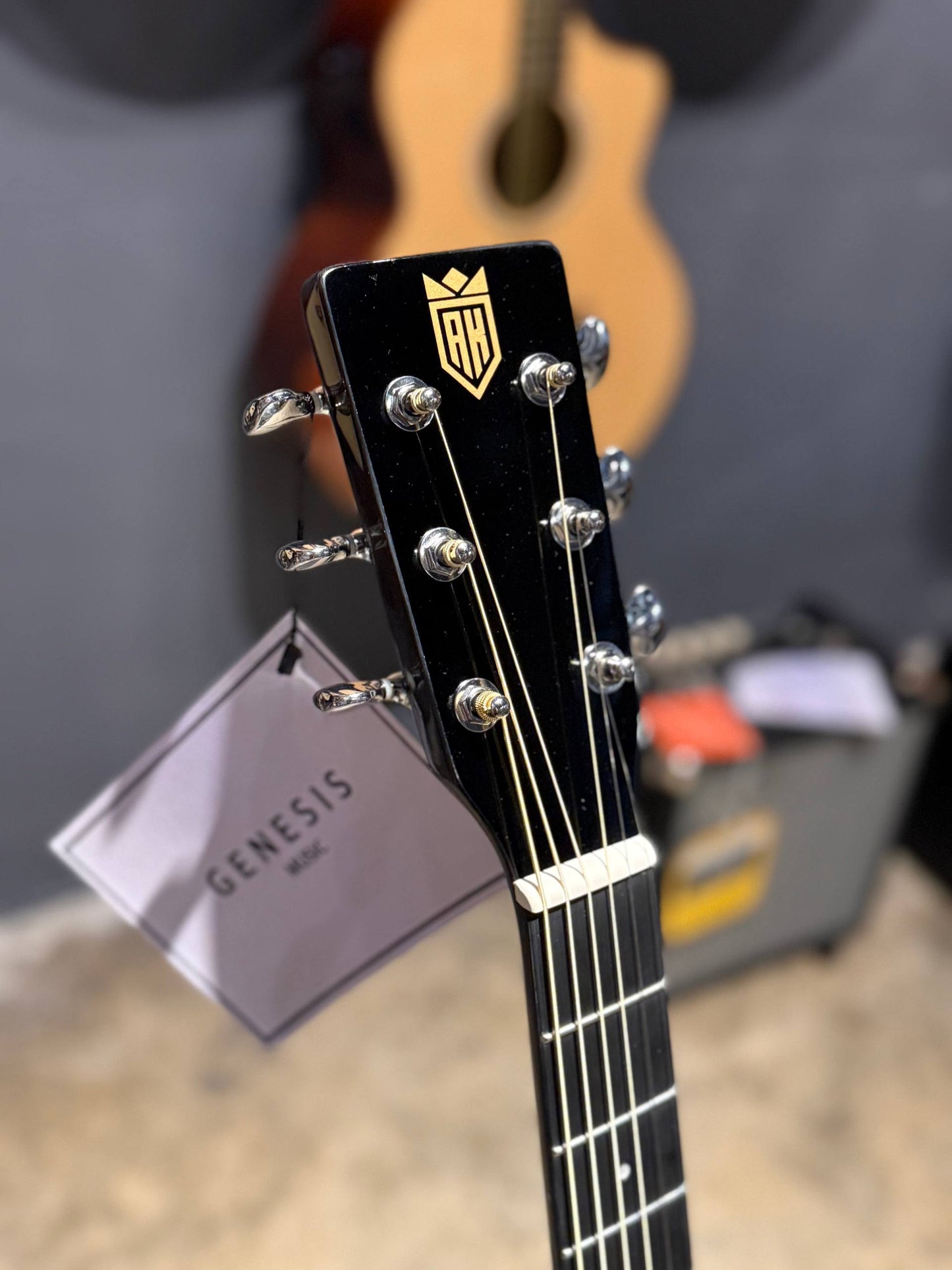 A&K ACOUSTIC GUITAR AK-500 CEQ BK