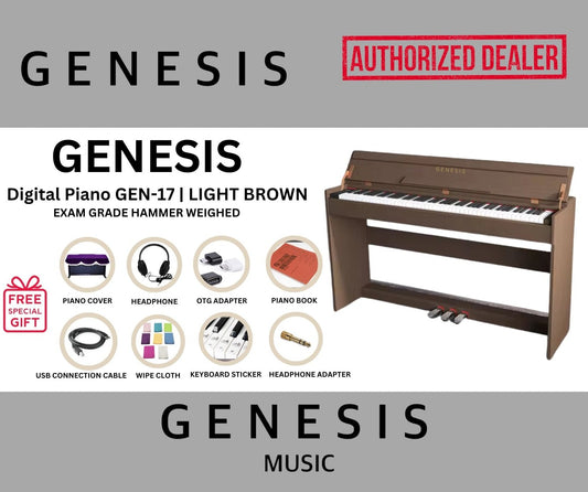 GENESIS DIGITAL PIANO-GEN 17 | LIGHT BROWN