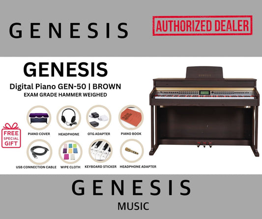 GENESIS DIGITAL PIANO-GEN 50 | BROWN