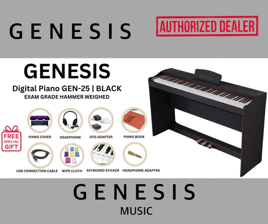 GENESIS DIGITAL PIANO-GEN 25 | BLACK