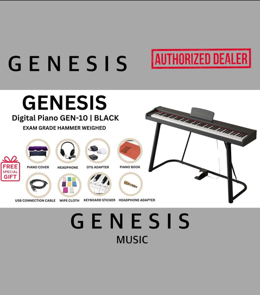 GENESIS DIGITAL PIANO-GEN 10 | BLACK