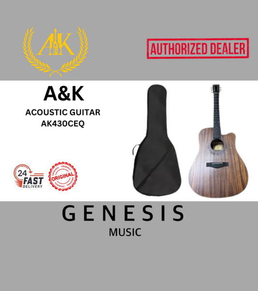 A&K 40" ACOUSTIC GUITAR AK-430CEQ A