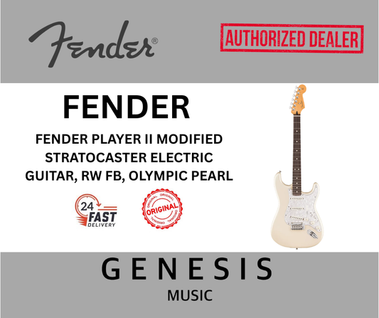 FENDER PLAYER II MODIFIED STRATOCASTER ELECTRIC GUITAR, RW FB, OLYMPIC PEARL