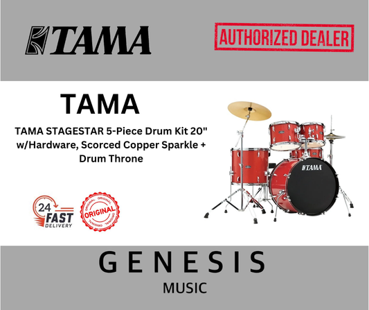 TAMA STAGESTAR 5 PIECES 20" DRUM KITS SCORCED COPPER SPARKLE