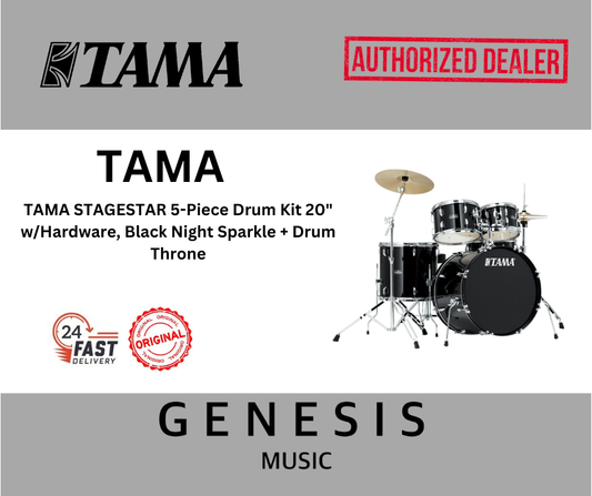 TAMA STAGESTAR 5 PIECES 20" DRUM KITS BLACK NIGHT SPARKLE