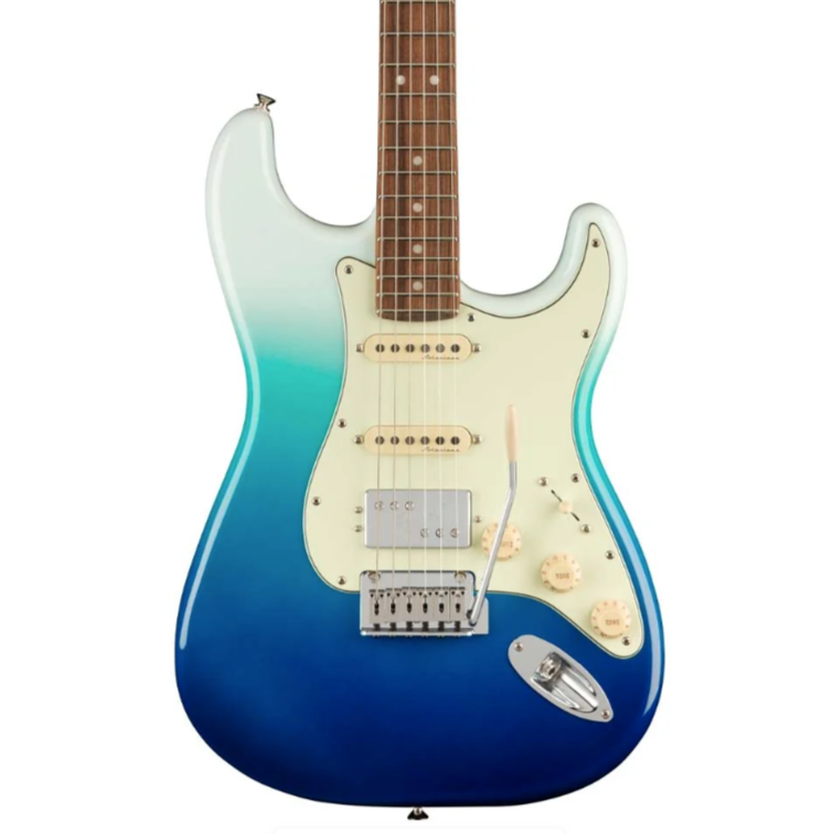 Fender F03-014, Fender Player Plus HSS Stratocaster Electric Guitar-PF FB, Belair Blue