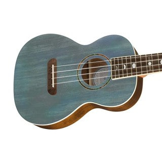 FENDER DHANI HARRISON UKULELE | WALNUT FB | TURQUOISE