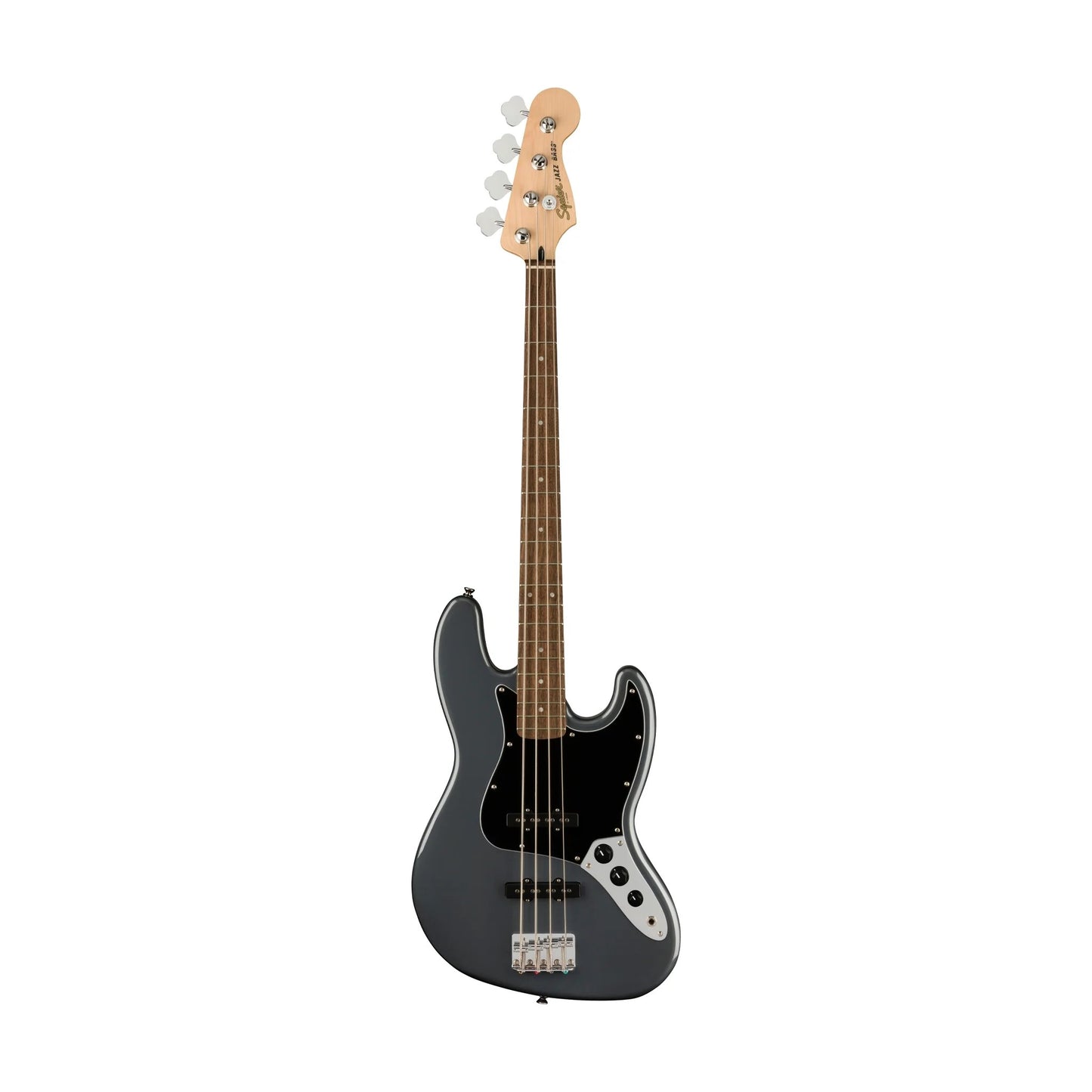 SQUIER AFFINITY SERIES JAZZ BASS GUITAR | LAUREL FB | CHARCOAL FROST METALLIC